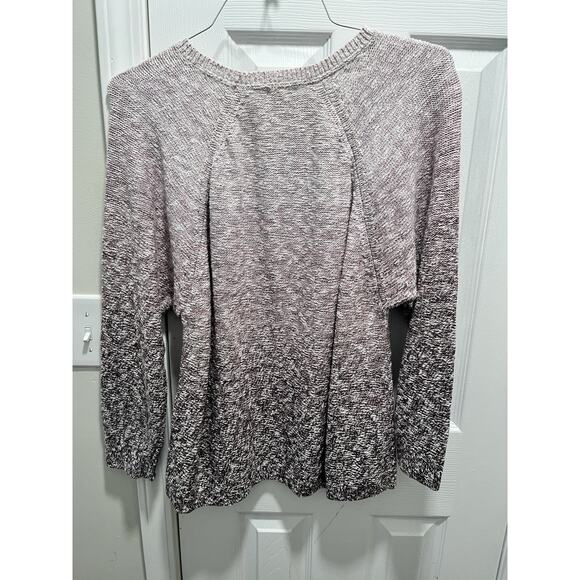 J. Jill Pure Jill Pink Ombre Long Sleeve Crewneck Sweater Large - Picture 9 of 9